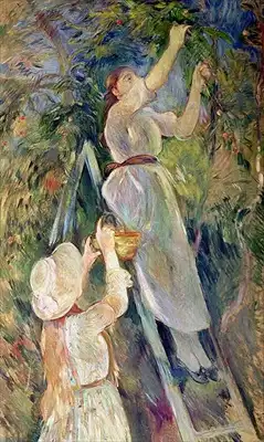 Morisot, Berthe: Česání ovoce